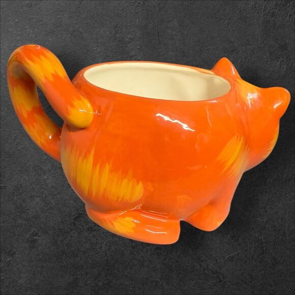 Vintage Coffee-Mate Orange Cat Mug 1990s Nestlé Carnation Advertising Ceramic - Picture 5 of 9